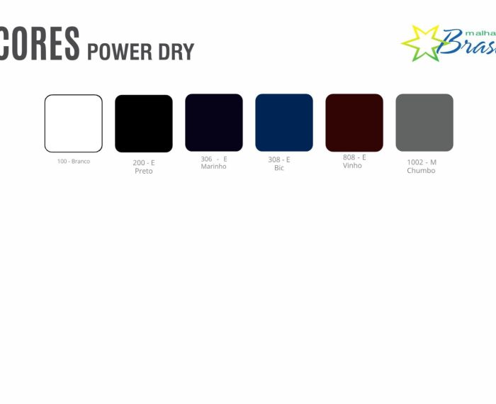 Catalogo de Cores | Power Dry