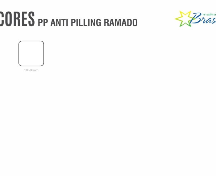 Catalogo de Cores | PP Anti Pilling Ramado